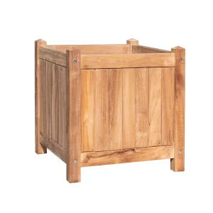 Highlight Blumenkasten Goiania aus Teakholz - Abmessung: 45 x 45 x 47 cm (B x T x H)