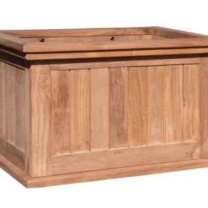 Blumenkasten Porto groß aus Teakholz - Abmessung: 82 x 58 x 47 cm (B x T x H) Echt