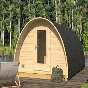 Bestseller Sauna Pod Schlafkogel 13 - Abmessungen: 238 x 387 x 241 (B x T x H), Grundfläche: 9,2 m²