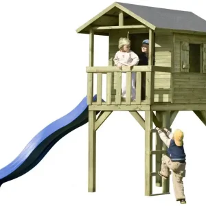 Kinderspielhaus K53 - Abmessungen: 1,50 x 2,40 Meter Bestpreis