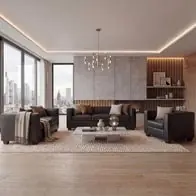 3-2-1 Sofagarnitur Couchgarnitur Lille, Leder Neuheit