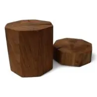 Achteckige Massive Eichenwürfel 10x10x... cm geölter Holzwürfel kubische Holzklötze Top-Seller