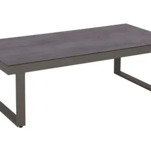 Garten Loungetisch Verona aus Aluminium - Farbe: anthrazit, 1400 x 700 x 460 mm, wetterbeständig, pflegeleicht, hochwertiges Material, Gartenmöbel Direktkauf