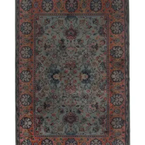 Abverkauf DUTCHBONE Bud Bodenteppich, rechteckig – grüne Baumwolle, Polyester, Viskose (200 x 300)