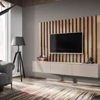 Wohnwand Anbauwand Wohnzimmer Schrankwand VERTI II CAS mit Push - Click System Preiswert