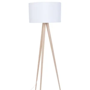 ZUIVER Tripod Stehleuchte - Weiß und Naturholz Jetzt Kaufen