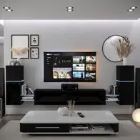 AN104 Möbel für Wohnzimmer Wohnwand Mediawand Schrankwand Wohnschrank Preis Gesenkt