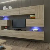 Angebot Albania AN3 Möbel für Wohnzimmer Wohnwand Mediawand Schrankwand Wohnschrank