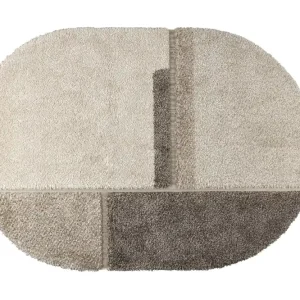 ZUIVER Zest Teppich, gemustert, oval – graue Wolle (200x290) Letzte Chance