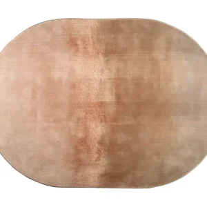 ZUIVER Sunset Teppich, oval – rosa Polyester (160x230) Solange Der Vorrat Reicht