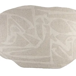 ZUIVER Ehemaliger Teppich, gemustert – weiße Wolle (160x230) Wochenendangebot