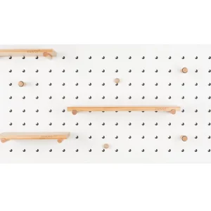 ZUIVER Bundy Pegboard-Organizer – weißes Eisen und Bambusholz Neuheit