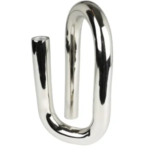 ZUIVER Tubo Kerzenständer L - glänzendes silbernes Aluminium Sonderangebot