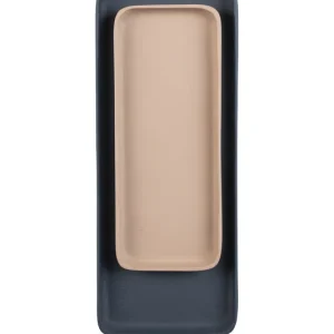 ZUIVER Rebel Tablett, rechteckig – rosa und blaues Aluminium (2er-Set) Garantierte Lieferung