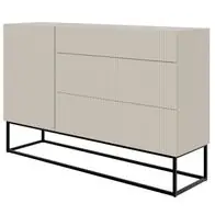 Aktuell Selsey Veldio - Sideboard mit Schubladen, Greige / Schwarz, 140 cm