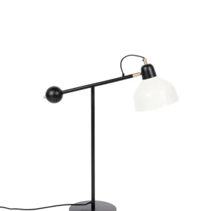 ZUIVER Skala Schreibtischlampe - weißes und schwarzes Eisen Rabatt