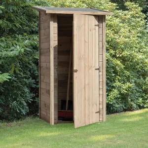 Ausverkauf Gartenschrank Horizonte inkl. Fußboden und Dacheindeckung - Abmessung: 66 x 93 x 183 cm (L x B x H)