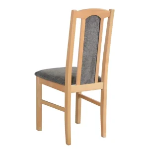 Angebot Esszimmerstuhl Madohngepolstert mit T-25 Schaum für besonders hohen Komfort, Buchenmassivholz in Eichenoptik, Bezug aus Nylon, Robustes Holz