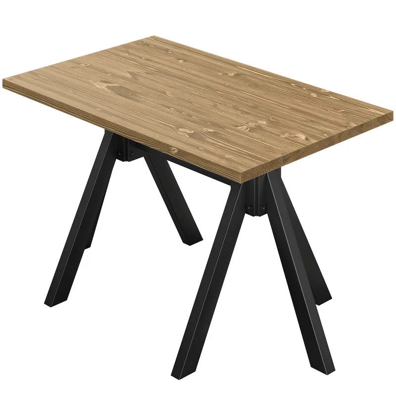 AURELIA OS | Bistro Tisch | B:T 130 x 80 cm | H 76 cm | Eiche | Gestell: Schwarz Expressversand