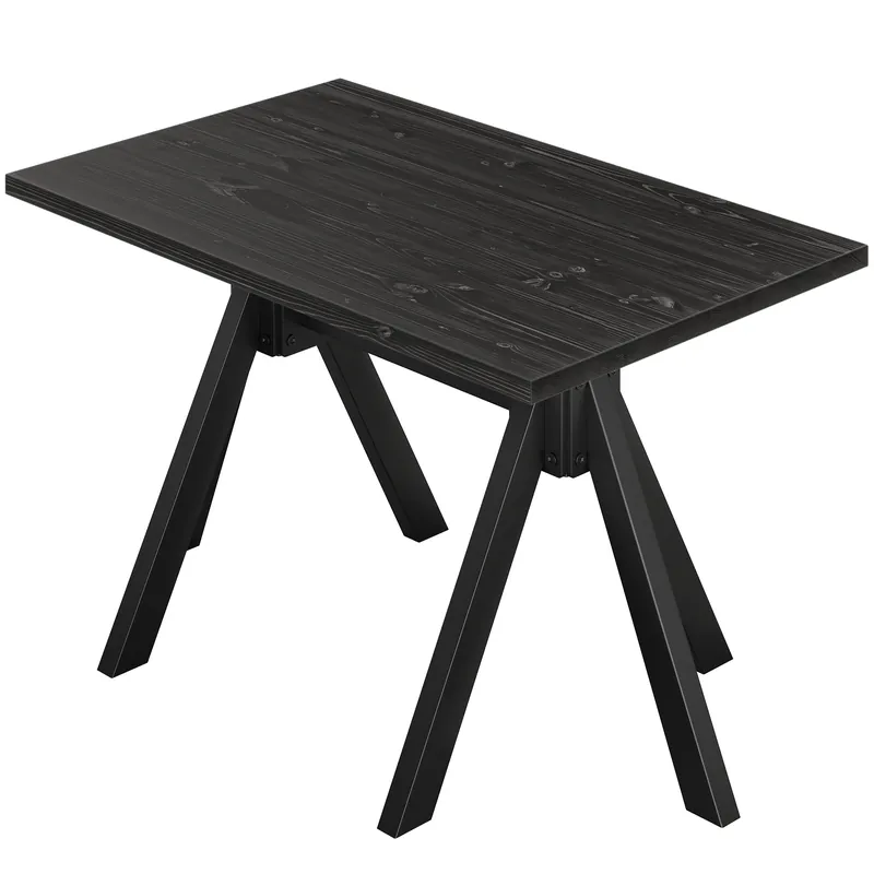 Neue Ware AURELIA OS | Bistro Tisch | B:T 120 x 70 cm | H 76 cm | Schwarz | Gestell: Schwarz