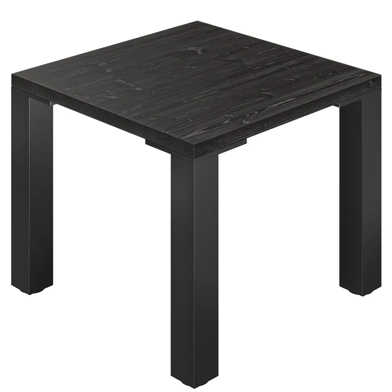 Preiswert AURELIA MDR4 | Bistro Tisch | B:T 80 x 80 cm | H 76 cm | Schwarz | Gestell: Schwarz | Säule: 8 x 8 cm
