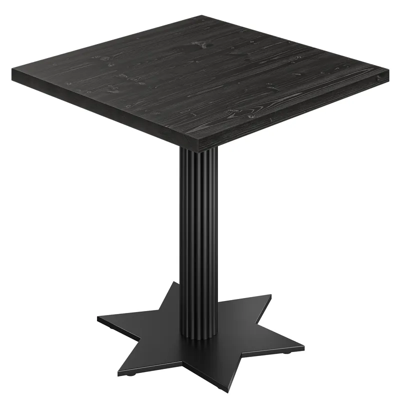 AURELIA SRT | Bistro Tisch | B:T 60 x 60 cm | H 76 cm | Schwarz | Gestell: Schwarz Preisreduziert