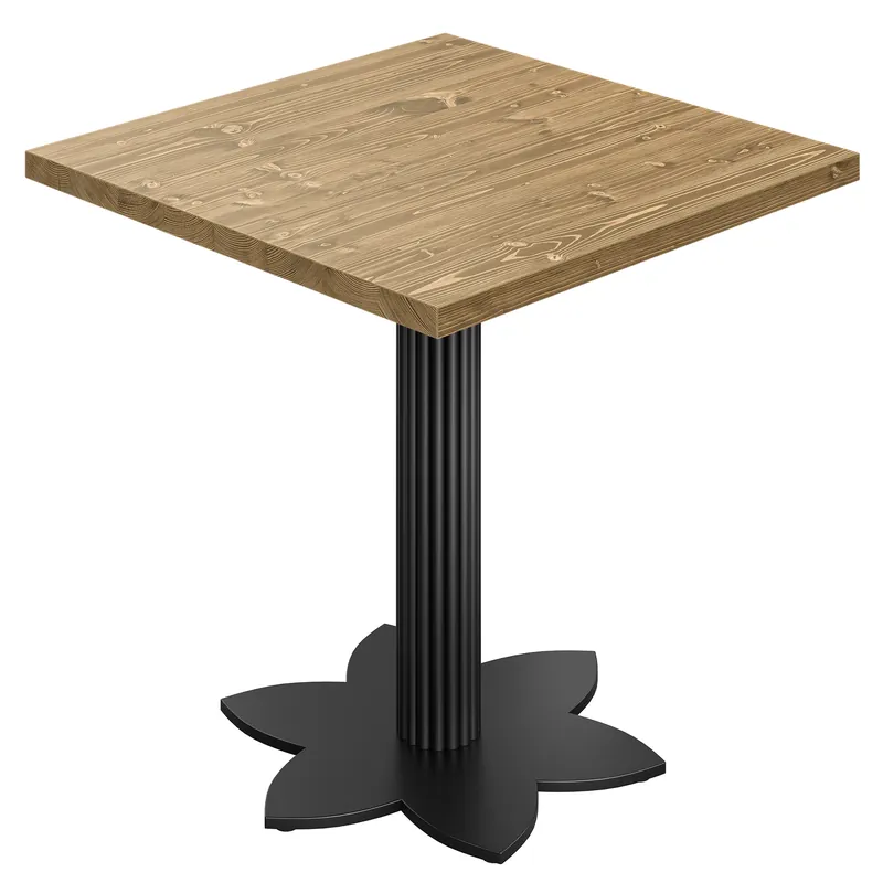 AURELIA LOT | Bistro Tisch | B:T 70 x 70 cm | H 76 cm | Eiche | Gestell: Schwarz Finale Aktion