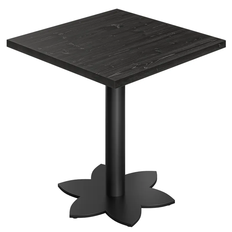 AURELIA LO | Bistro Tisch | B:T 80 x 80 cm | H 76 cm | Schwarz | Gestell: Schwarz Schneller Versand