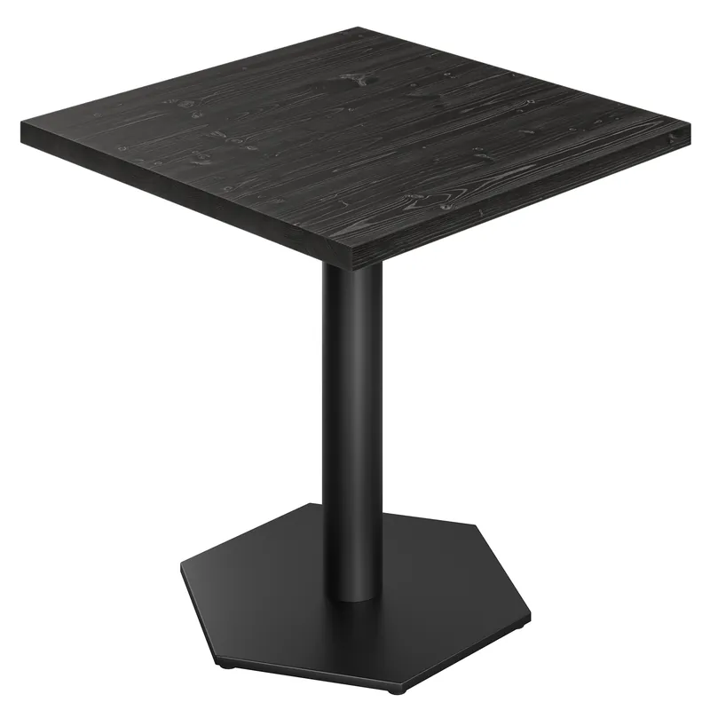 AURELIA AG | Bistro Tisch | B:T 80 x 80 cm | H 76 cm | Schwarz | Gestell: Schwarz Top-Preis