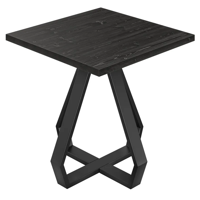 Sonderaktion AURELIA DO | Bistro Tisch | B:T 80 x 80 cm | H 76 cm | Schwarz | Gestell: Schwarz