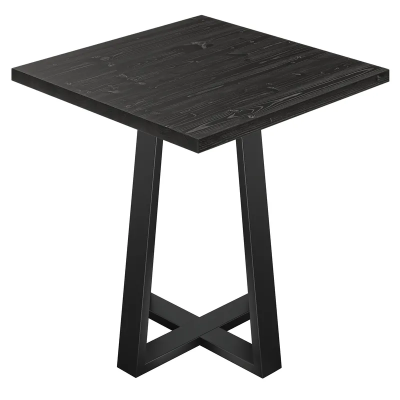 AURELIA CO | Bistro Tisch | B:T 80 x 80 cm | H 76 cm | Schwarz | Gestell: Schwarz Top-Seller