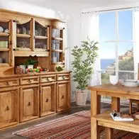 XXL Mexico Möbel: Buffet Büffet Anrichte Küchenschrank - Pinie Kiefer Massivholz Expressversand