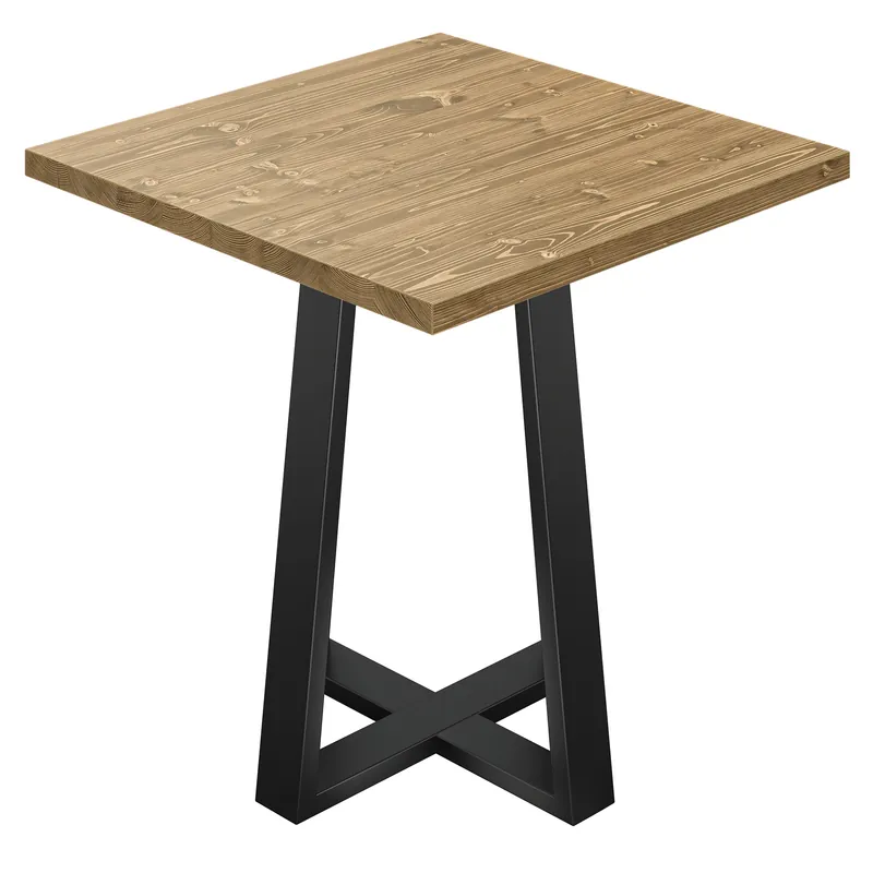 Saisonangebot AURELIA CO | Bistro Tisch | B:T 70 x 70 cm | H 76 cm | Eiche | Gestell: Schwarz