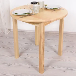 Abverkauf Tisch Kiefer massiv Vollholz natur Junco 234B (rund) - Durchmesser 80 cm