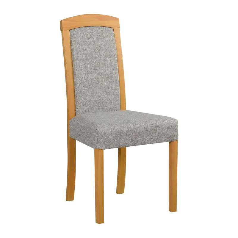 Beliebt Esszimmersessel Therpha im traditionell modernen Design, Sitzhöhe von 47 cm, grauer Stoffbezug, Polster aus T-25 Schaum, Buchenholz in Grandson Eiche