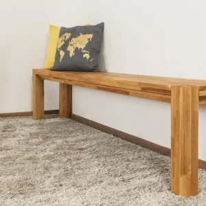 Bank Wooden Nature 133 Eiche massiv - 200 x 33 cm (L x B) Neue Kollektion