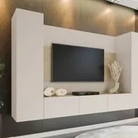 Wohnwand Deromi V Modern Wohnzimmer-Set Griffloses Öffnungssystem M24 Bestseller