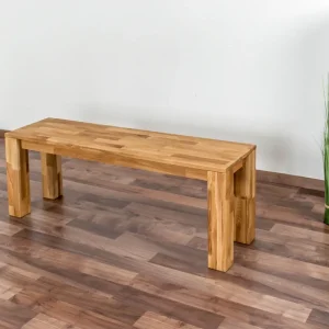 Bank Wooden Nature 132 Eiche massiv - 120 x 33 cm (L x B) Meistverkauft