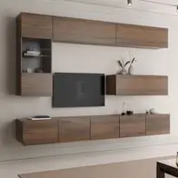 Wohnzimmer-Set Calabrini IV Modern Anbauwand Kollektion Wohnzimmer Wohnwand Sale