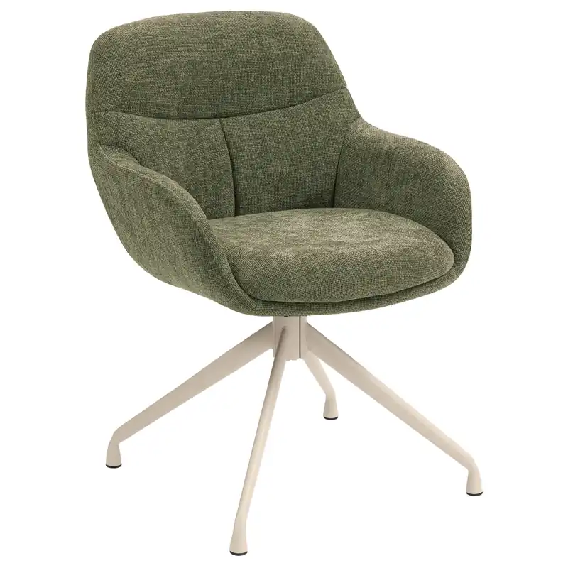 LEANO | Hotel Stuhl | Stoff/Textil | Grün | Drehfuß Schneller Versand