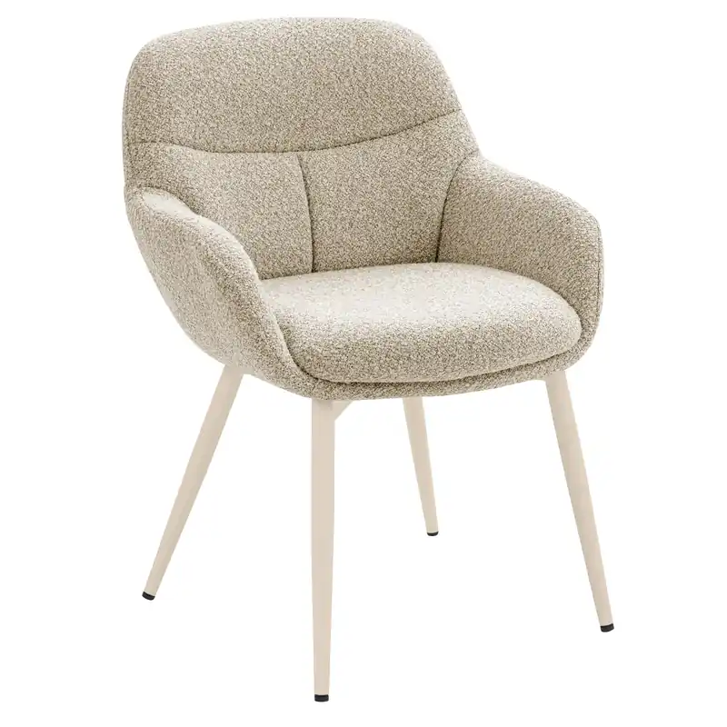 LEANO | Hotel Stuhl | Teddystoff | Beige Jetzt Kaufen