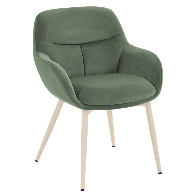 Nur Für Kurze Zeit LEANO | Hotel Stuhl | Samt | Grün