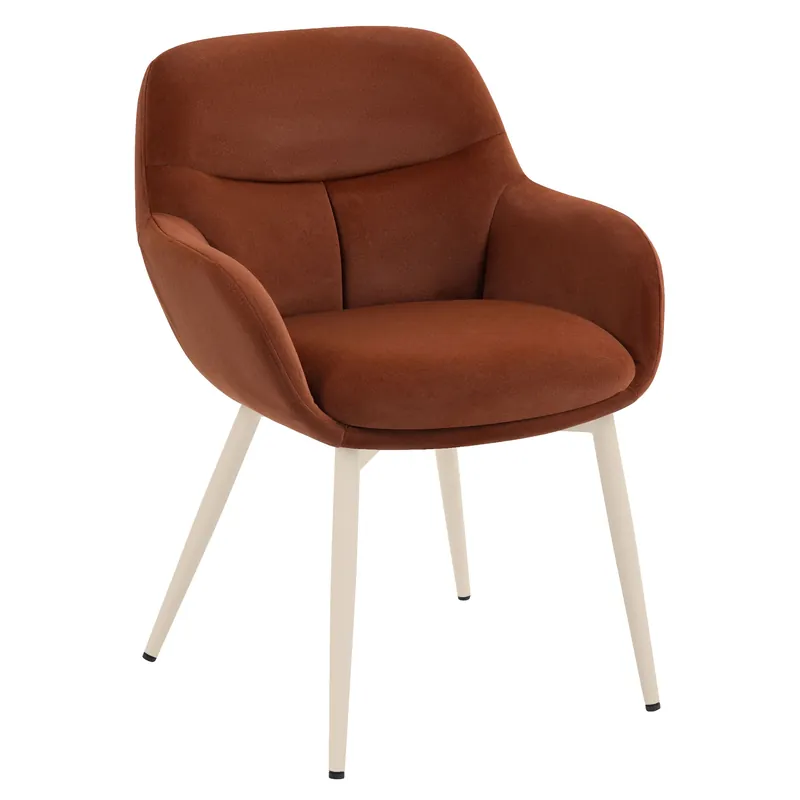 LEANO | Hotel Stuhl | Samt | Rot Bronze Super-Preis