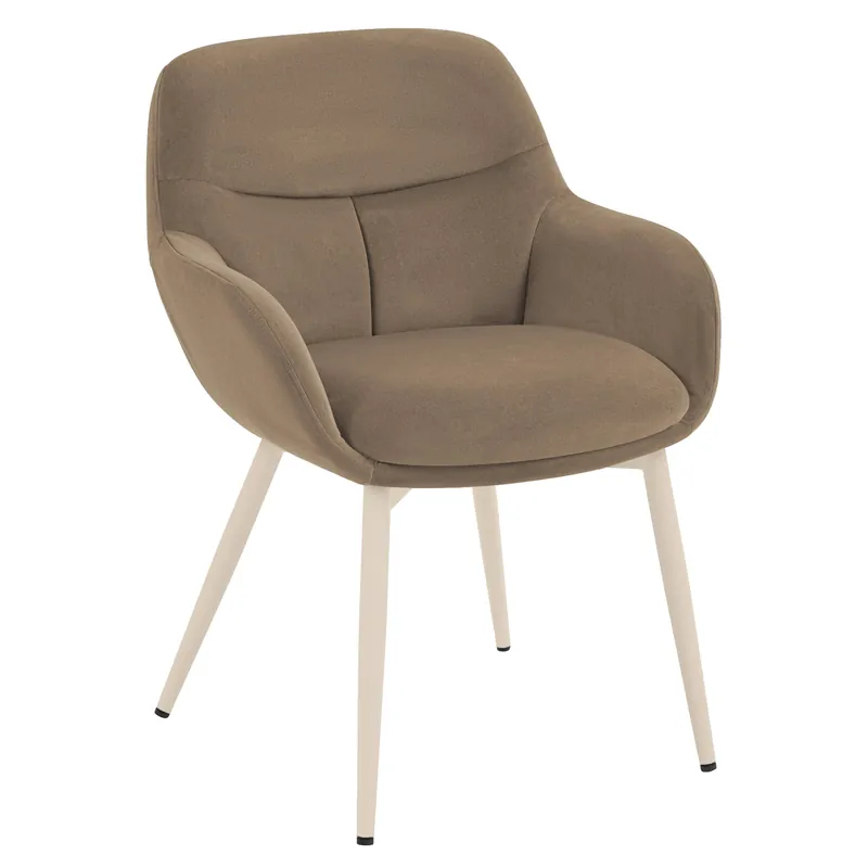 LEANO | Hotel Stuhl | Samt | Taupe Super-Preis