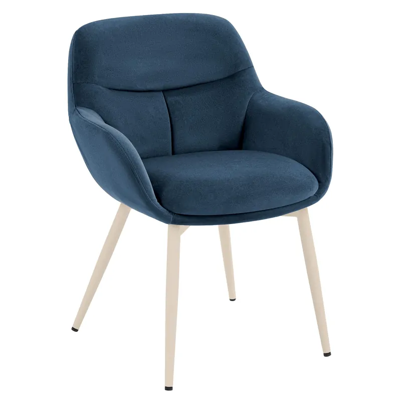 LEANO | Hotel Stuhl | Samt | Blau Abverkauf