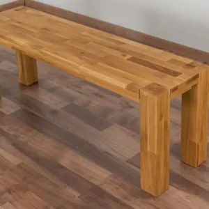 Bank Wooden Nature 133 Eiche massiv - 120 x 33 cm (L x B) Versand Am Gleichen Tag