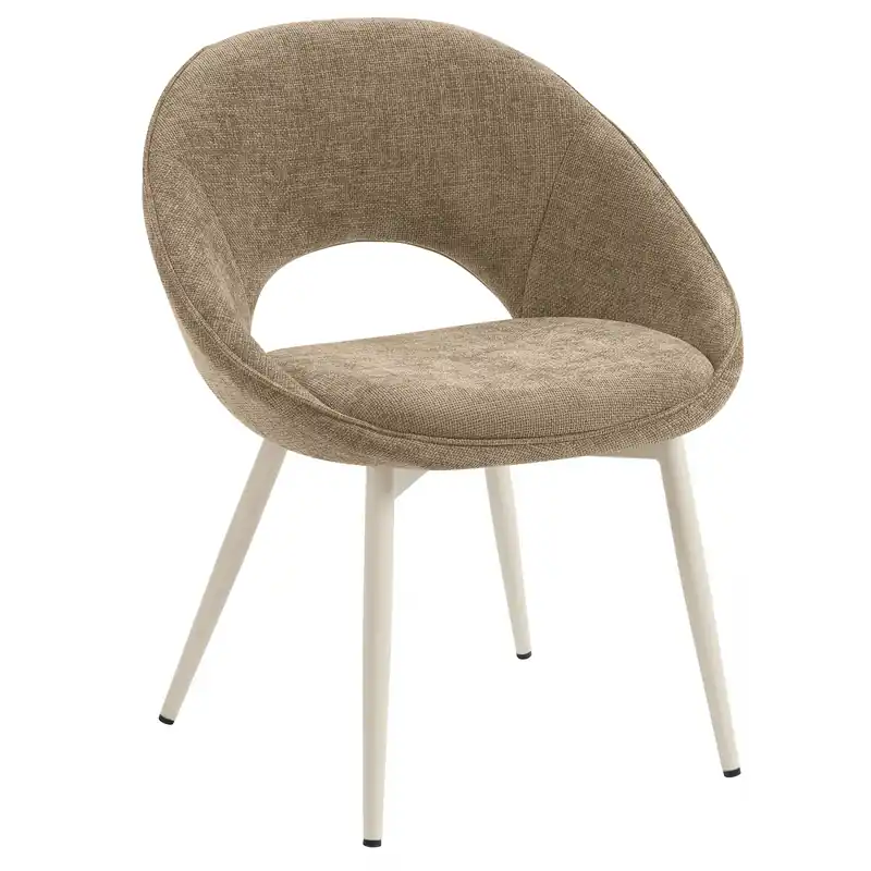 Versand Am Gleichen Tag LIAM | Hotel Stuhl | Stoff/Textil | Taupe