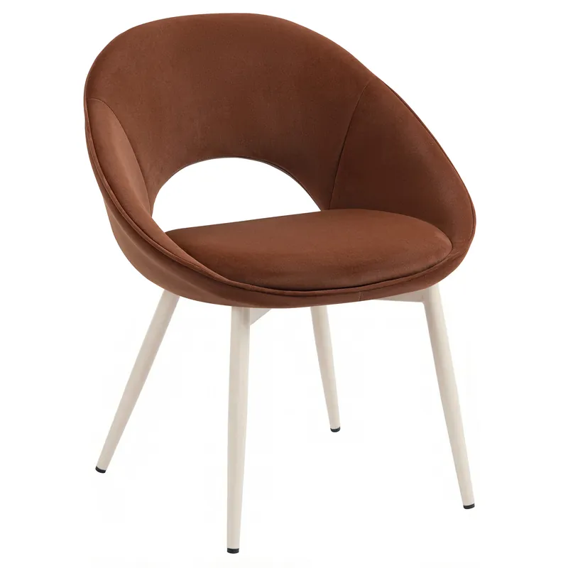 Neue Ware LIAM | Hotel Stuhl | Samt | Rot Bronze