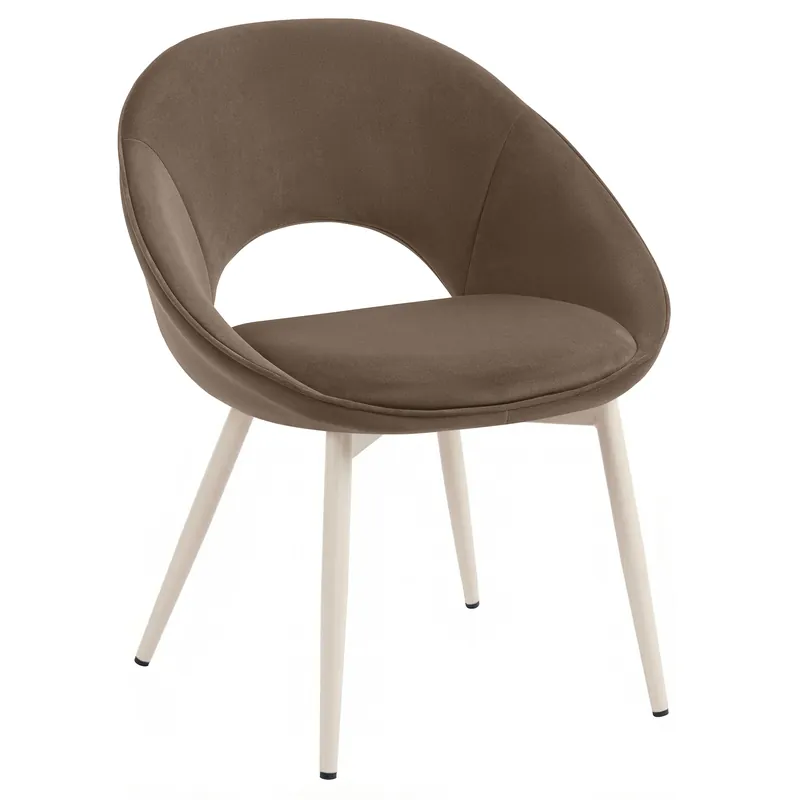 Sale LIAM | Hotel Stuhl | Samt | Braun