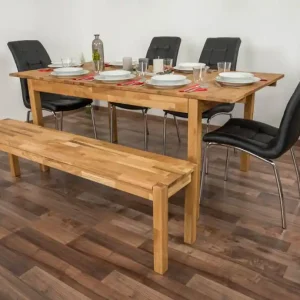 Angebot Esstisch Wooden Nature 116 Eiche massiv geölt - 140 - 180 x 90 cm (B x T)